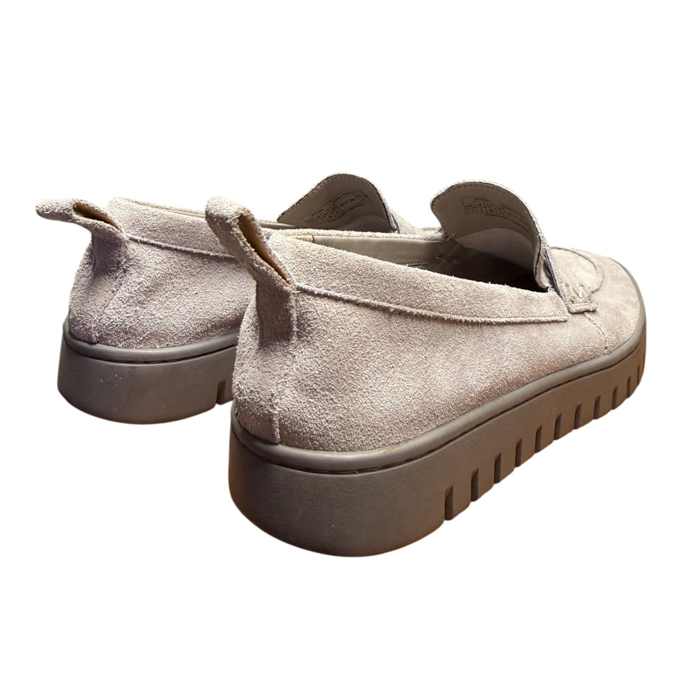 VIONIC Uptown Loafers Size 7.5 Grey Suede Lug Sole Slip On Orthotic Arch Support - Picture 6 of 14